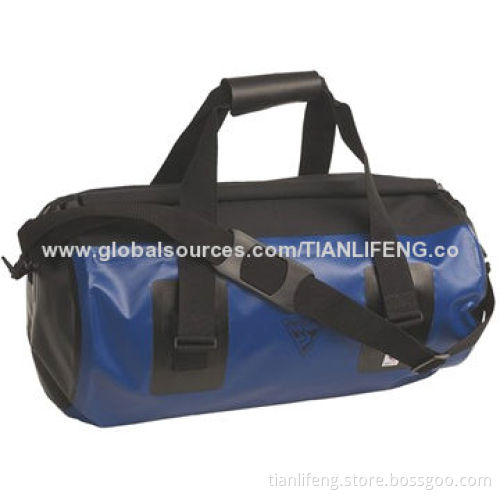 Roll Top Waterproof Nylon Duffel Bag, Nylon Webbing